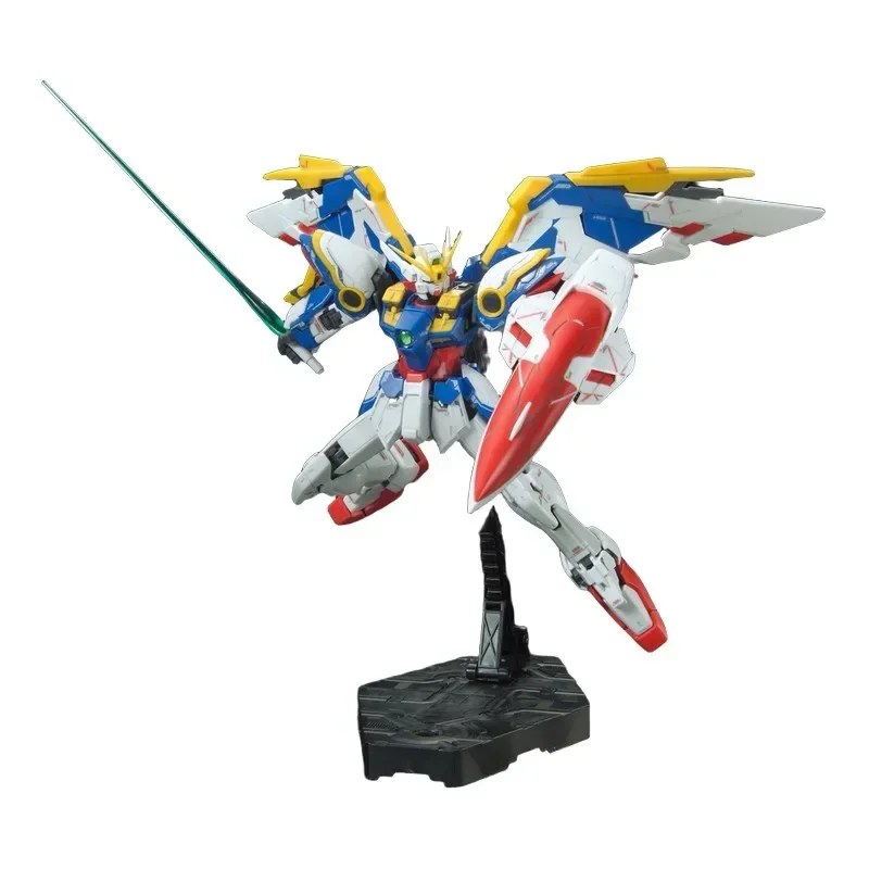 Bandai Original RG Standard Version 20 Wing Gundam EW Anime Action Figure Assembly Model Toys Gifts For Children