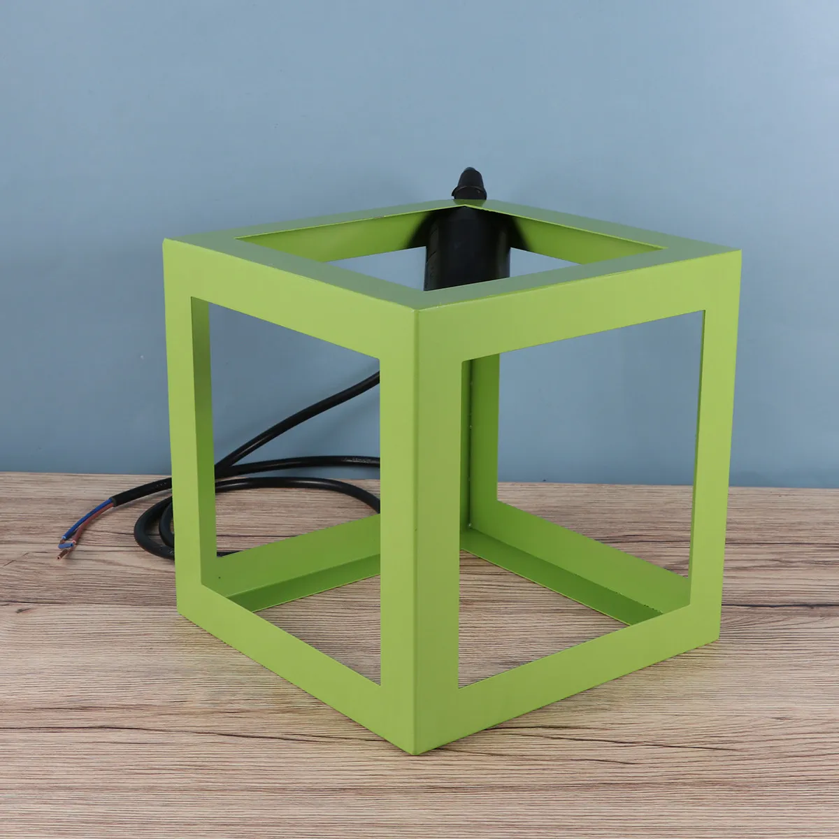 Iron Chandelier Geometric Green Pendant Light Easy Install Restaurant Lighting 1 Lamp Bulb Not Included
