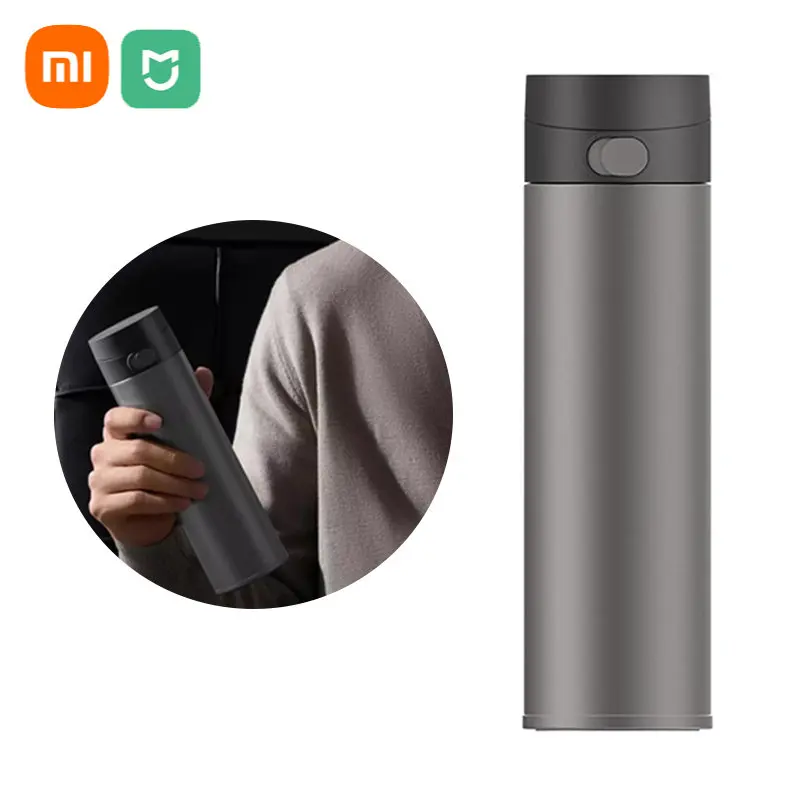 XIAOMI-termo Mijia Ti TA1, botella de agua al vacío, Material de titanio puro, mantiene el calor durante 6 horas, Material médico de viaje