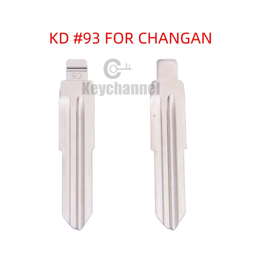 

keychannel 10pcs #93 KD Remote Blank Universal Car Key Blade Spare Key for CHANGAN Alsvin for KEYDIY VVDI Xhorse JMD Remote