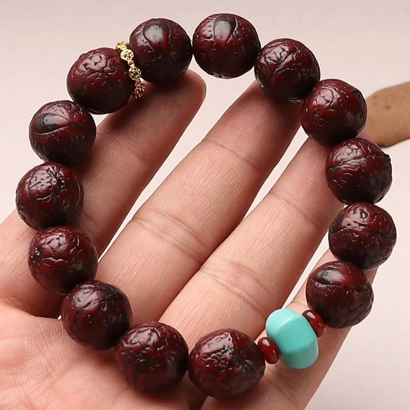 Vintage Phoenix-Auge Bodhi Gebetsperlen Armband: Tibetischer Stil Jade-ähnliches Hand- oder Handgelenk-Accessoire, Unisex Geschenk