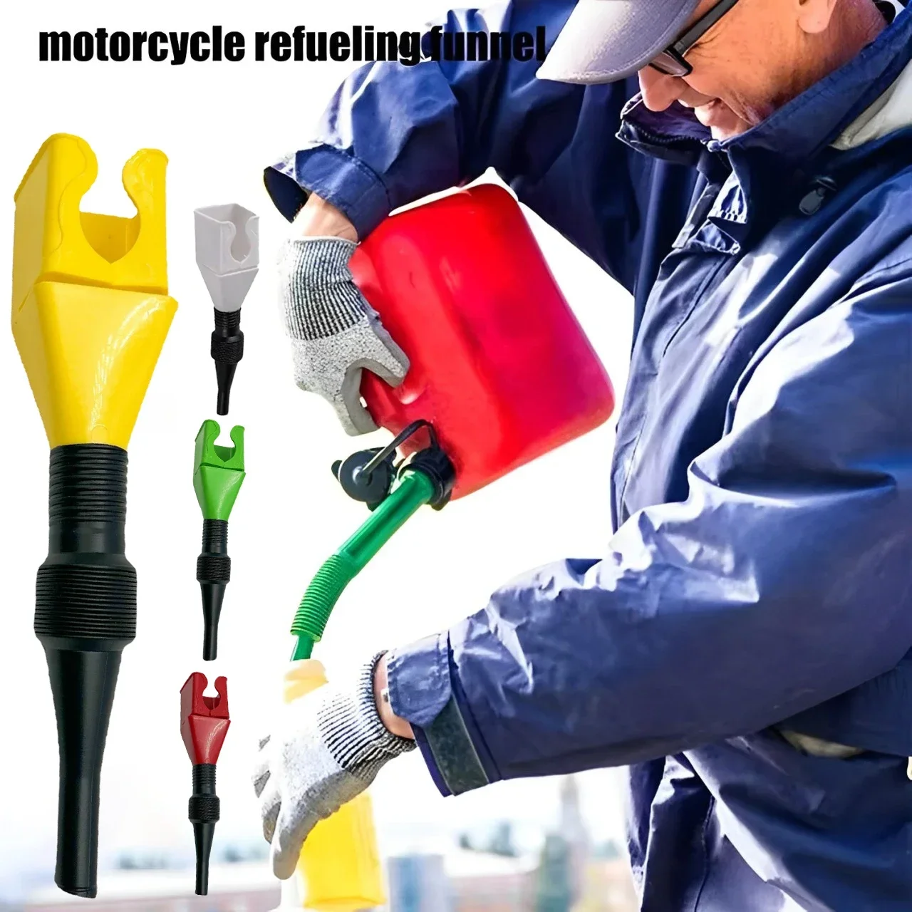 Plastic Car Motorcycle Refueling Gasoline Engine Oil Funnel Fluid Change Filling Transfer Tool Change Oil Funnel Accesorios