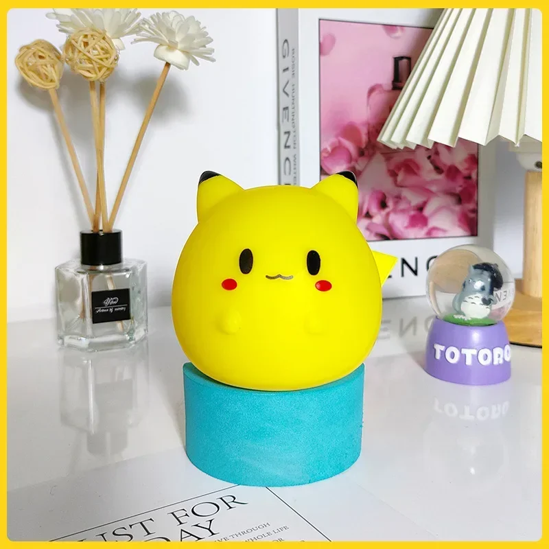 Pokemon Pikachu Night Light Glowing Anime Figures Toy Pokemon Pikachu Cute Bedside Led Lamp Kawaii Children Birthday Gift Girl