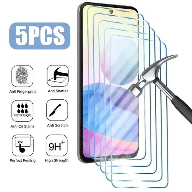 Vanuoxin 5PCS Tempered Glass For Redmi Note 11T 12T Pro 5G 12S Note 13 Pro Screen Protector for Redmi Note 12R 12 5G Turbo Glass