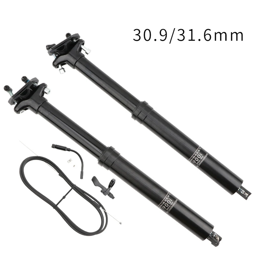 

900i 30.9/ 31.6mm Remote Control Dropper Post With Lever Kit And Cable In Housing, 100mm/125mm/150mm Travel Dropper Seatpost