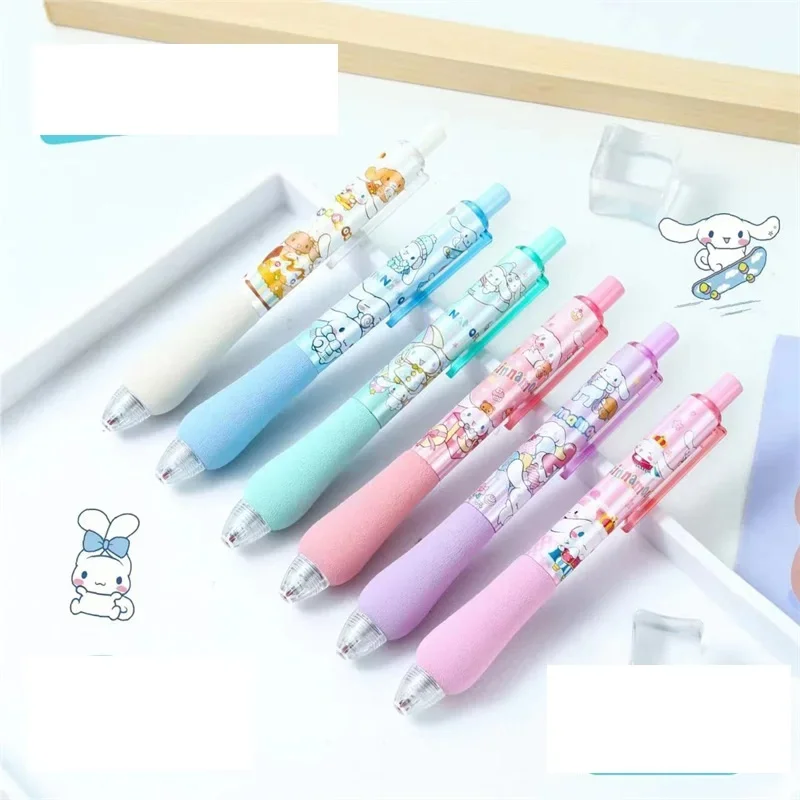 Sanrio 0.5mm Kawaii Kuromi Cinnamoroll My Melody Mechanical Gel Ink Pens for Writing School Office Supplies Gift Stationery