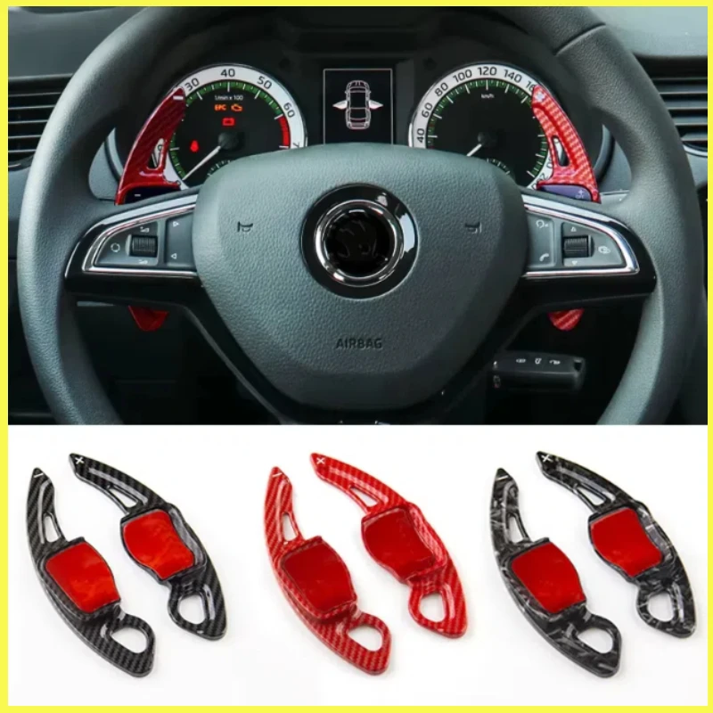 

For Skoda Octavia A7 MK3 5E RS VRS Superb B8 Scala Karoq Kodiaq Car Steering Wheel Shift Paddle Extend Shifters Accessories
