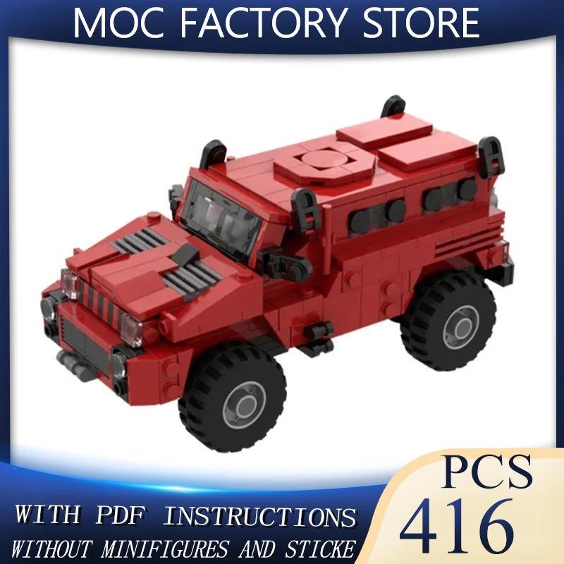 

City Car Model Moc Building Bricks South African Predator Armored Vehicle Technology Blocks Gift Christmas Toy DIY Sets Assembly