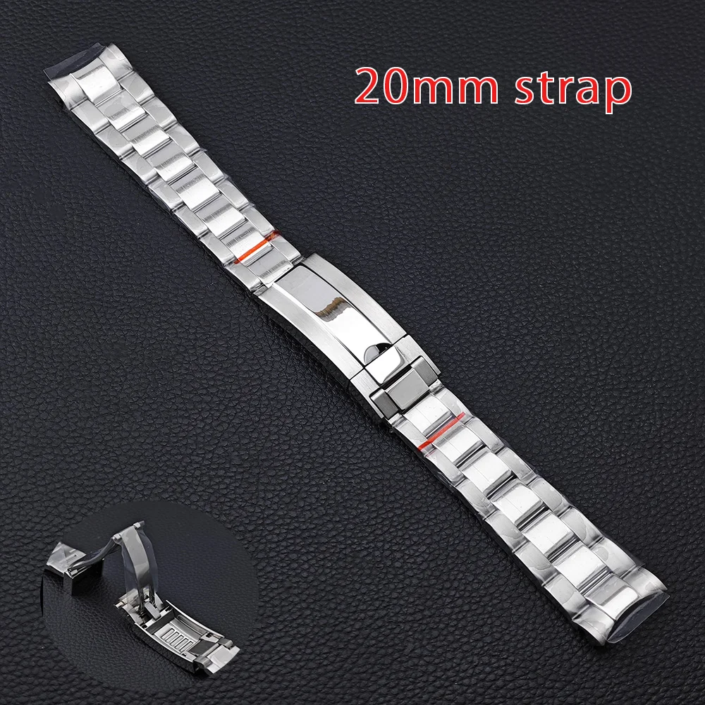 20mm Width High Quality Luxury Brand Full Solid Stainless Steel Daily Strap Men\'s watches Accessories Tool 20mm watch straps