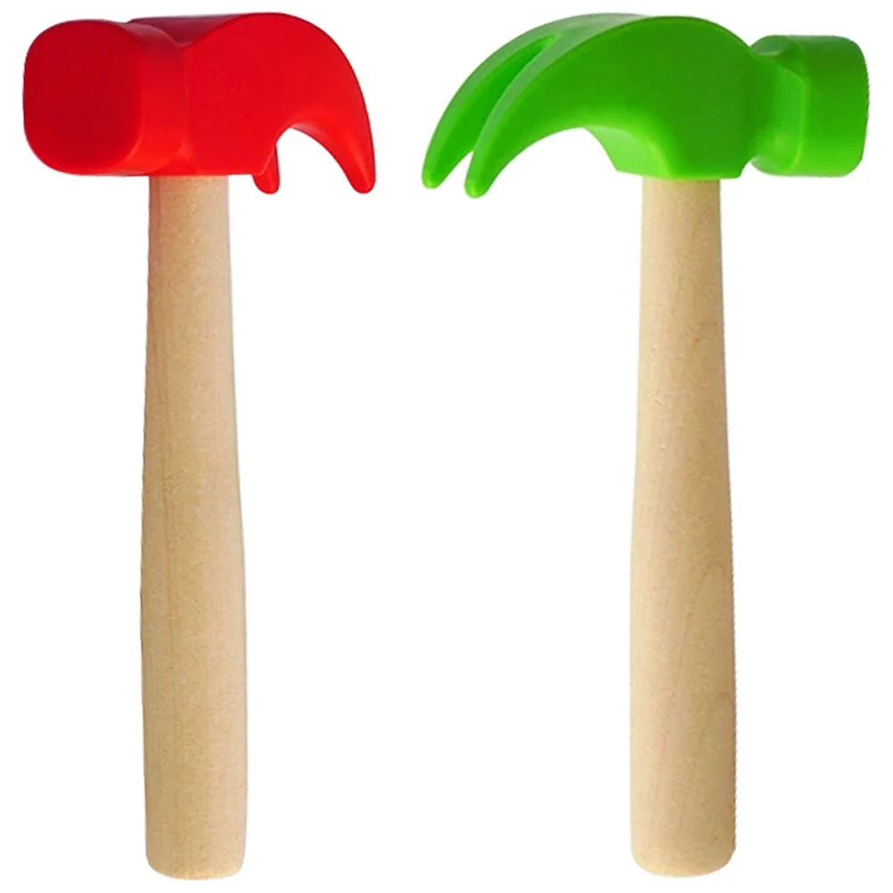 2 Stuks Reparatie Tool Klauwhamer voor Kinderen Premium Hout PP Materiaal Lichtgewicht Kleine Raken Mallet voor Fantasiespel Stampende