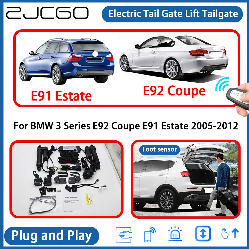 لسيارات BMW 3 Series E92 كوبيه E91 Estate 2005-2012 بالطاقة الباب الخلفي بوابة رفع كهربائية نظام مساعدة الرفع #1