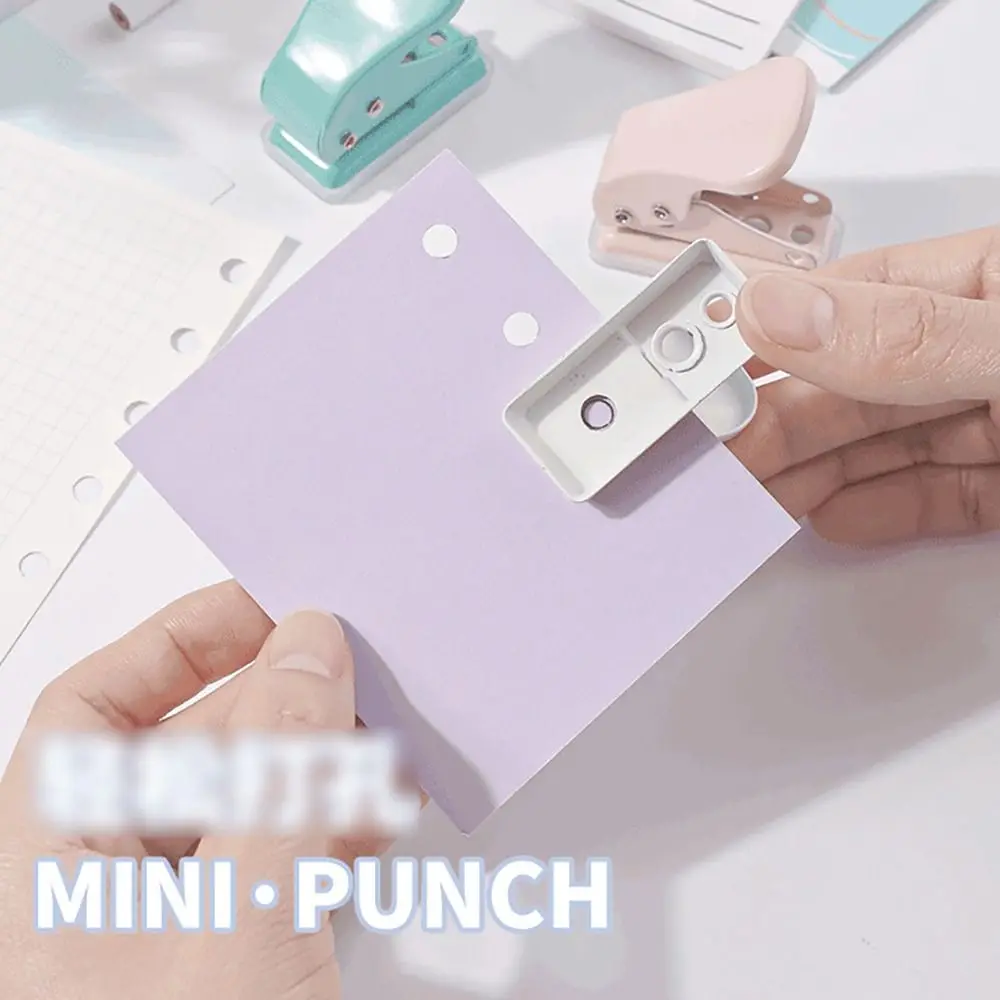 

High Quality Mini Paper Punch DIY Scrapbooking Handheld Hole Puncher Single Hole Loose-leaf Hole Puncher School Office