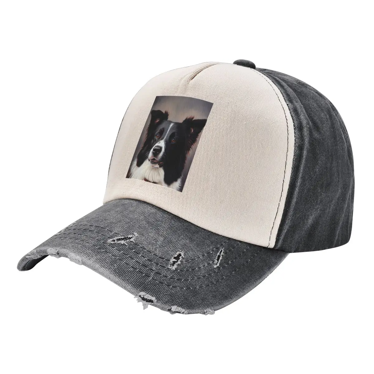 Border Collie - Oil Paint Baseball Cap Golf Hat Kids Hat Custom Cap Women's Beach Outlet 2025 Men's