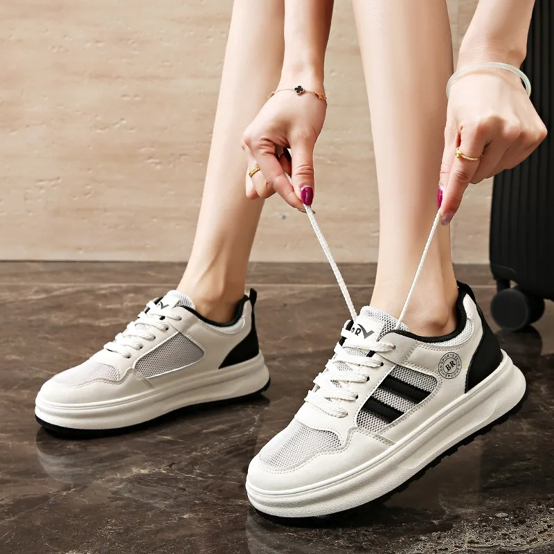 

Summer Fashion Mesh Sneakers Women Breathable Comfortable Walking Women Shoes Height-Increasing Casual Zapatillas Mujer