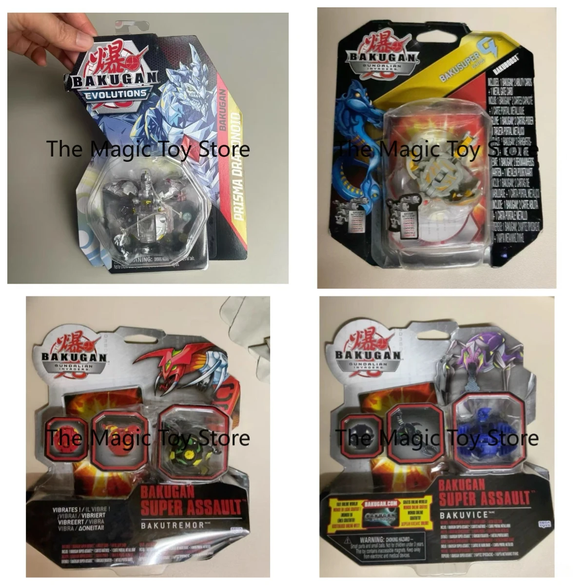 Bakugan Evolution Prism Dragon Diamond-Plated Dragon Prisma Dragonoid Première Génération Série de Collection Modèle Jouet