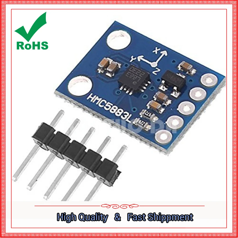 GY-273 HMC5883L Module Triaxial Magnetic Field Electronic Compass Electronic Compass Sensor Module Board