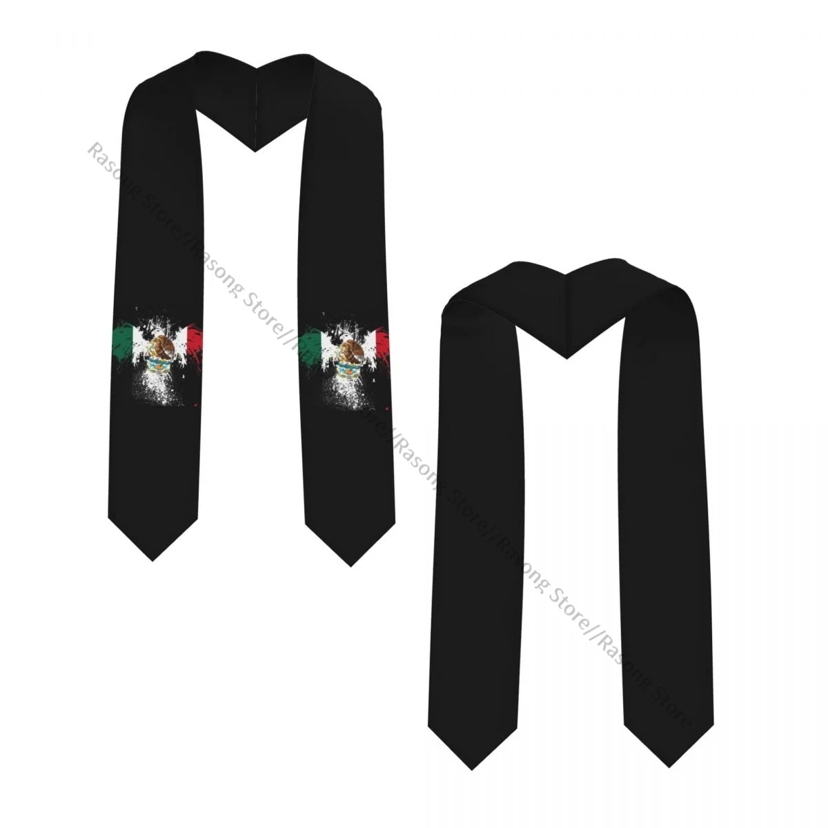 Mexico Flag Eagle Unisex Adult Graduation Stole Shawl for Academic Commencements Celebration Uniform