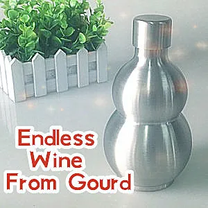 Endless Wine From Gourd Magic Tricks Wine Appearing From Empty Bottle Magie Stage Gimmick Accessories Props Comedy Illusion