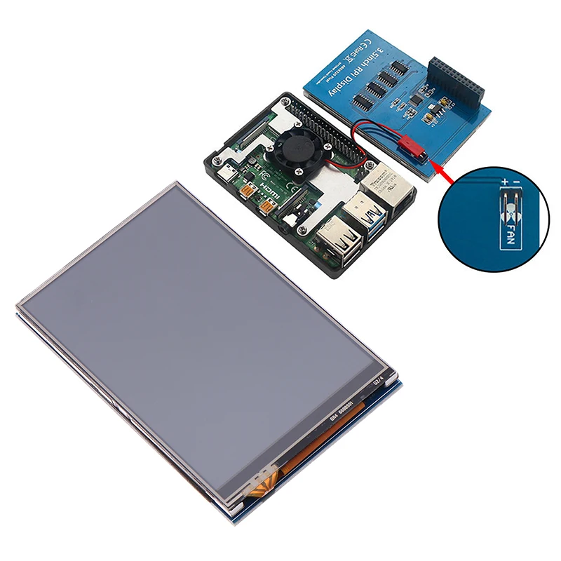 

3,5-дюймовый сенсорный ЖК-экран для Raspberry Pi со стилусом 320 × 480 TFT сенсорный экран с сенсорной ручкой Модуль дисплея Raspberry Pi
