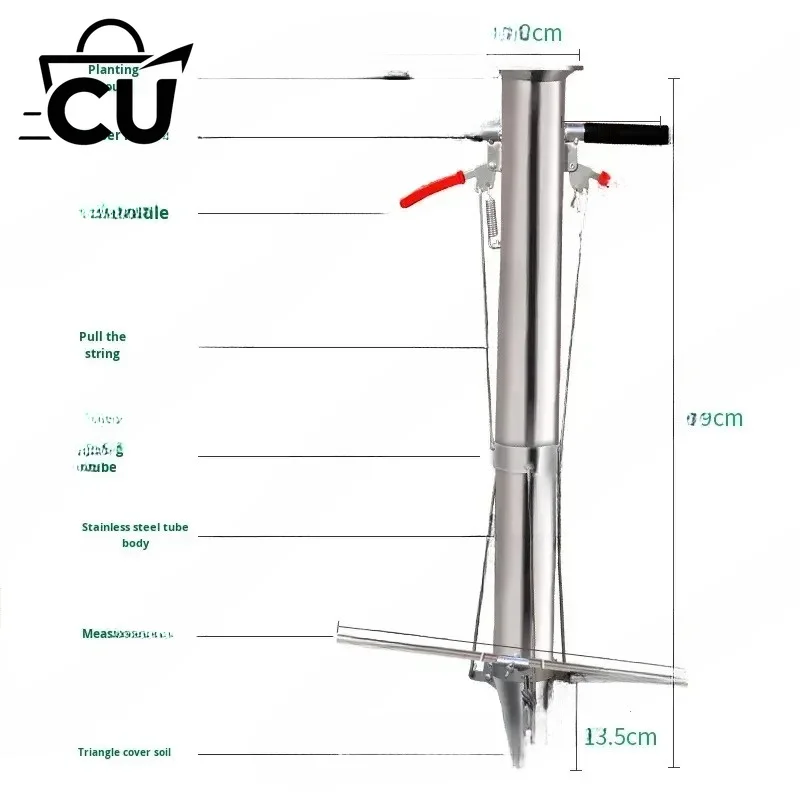 Seedling Transplanter Vegetable Agricultural Tools Young Machine Planting Pepper Seeder Stainless Steel Rapid Garden Tools