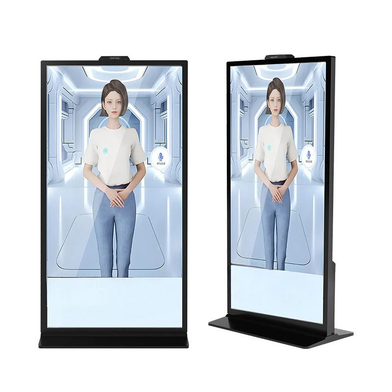 75/85/98 inch Ai intelligent interaction all-in-one machine intelligent question and answer virtual screen exhibition  display