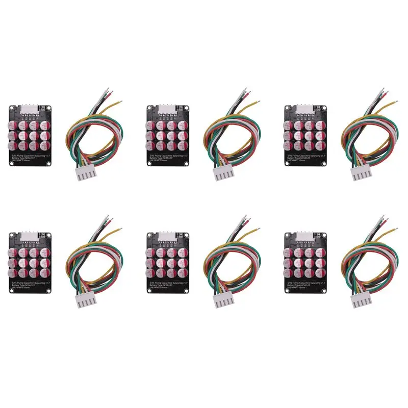 BNVN-6X 4S 5A Whole Group Balancer Active BMS Board Lithium Lipo Lifepo4 Battery Equalizer Energy Transfer Capacitor
