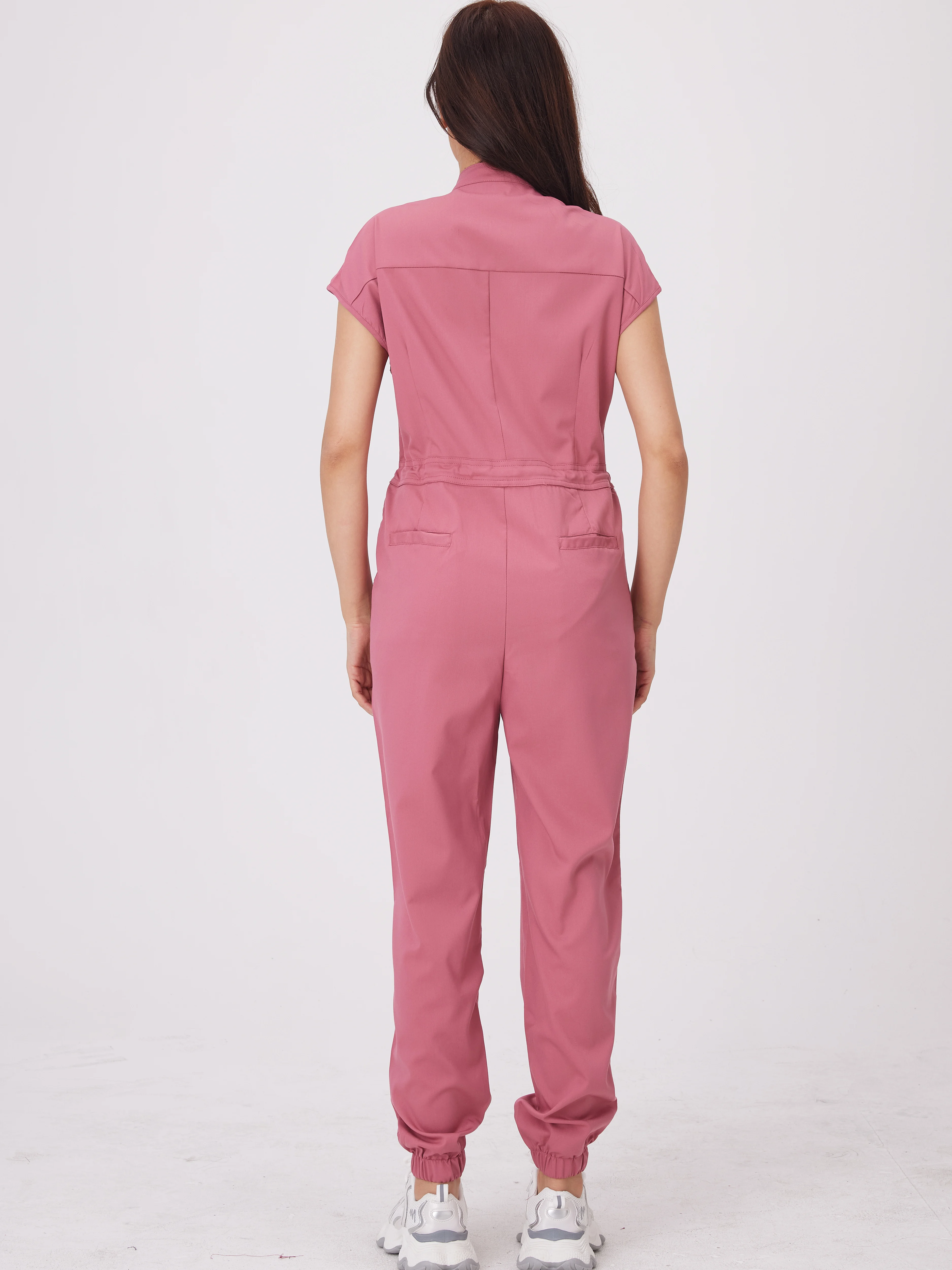 Wholesale Medical Apparel Scrub Uniform Women Short Sleeved Scrubs Jumpsuit Medical Hospital Clothing Scrub Uniforms with Pocket