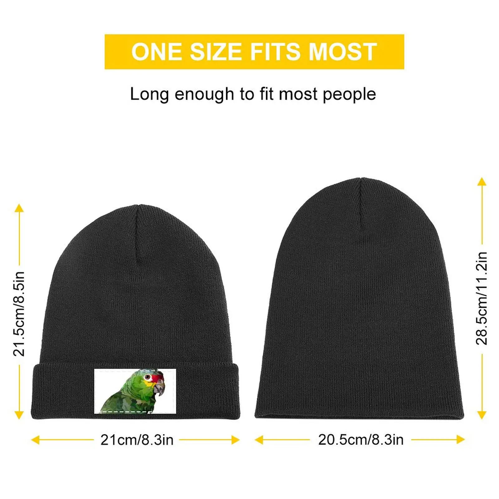 A is for Amazon Parrot Knitted Cap Vintage Christmas Hat summer hat Hats Man Women's