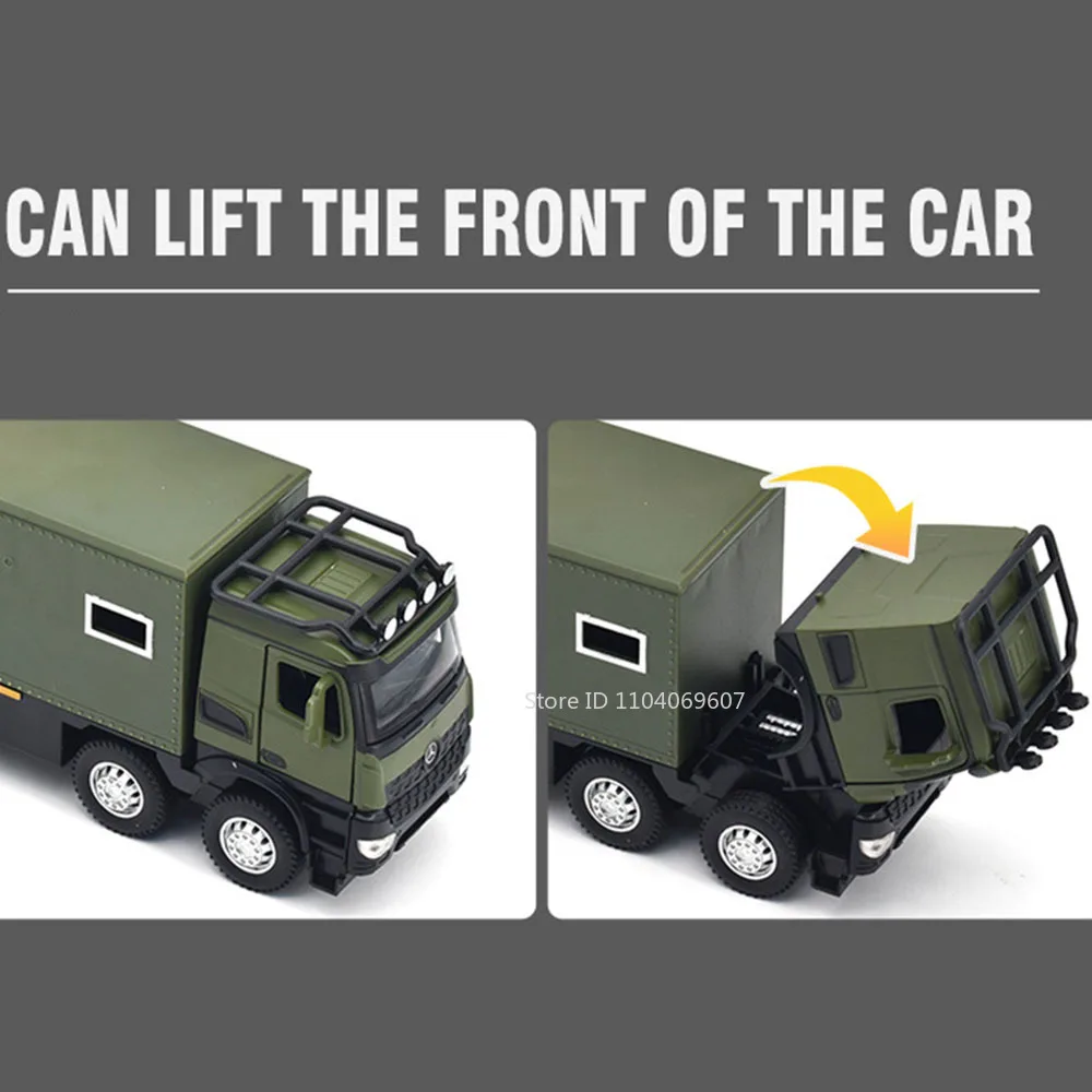 Giocattoli per auto modello camper fuoristrada in scala 1:24 Veicoli di salvataggio urbani pressofusi in lega Porte luminose sonore aperte Tirare indietro i giocattoli per i regali dei bambini