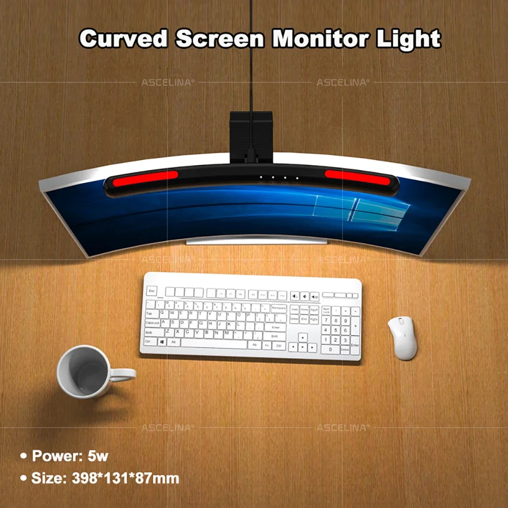 LED USB Screen Hanging Light 33/50CM Eye Protection Computer Screen Fill Light Socket Long Wall Lights Decor LED screen Lustre