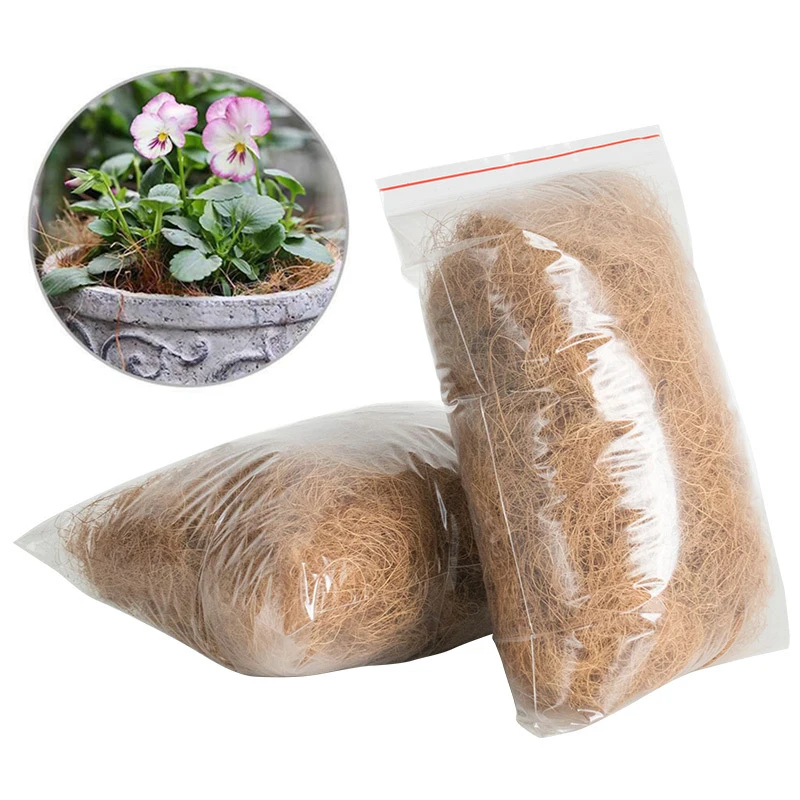 100g Natural Coconut Husk Fiber Flowerpot Cover Insect-Proof Protect Flower Plants Soil Keep Warm Temperature Pet Bedding