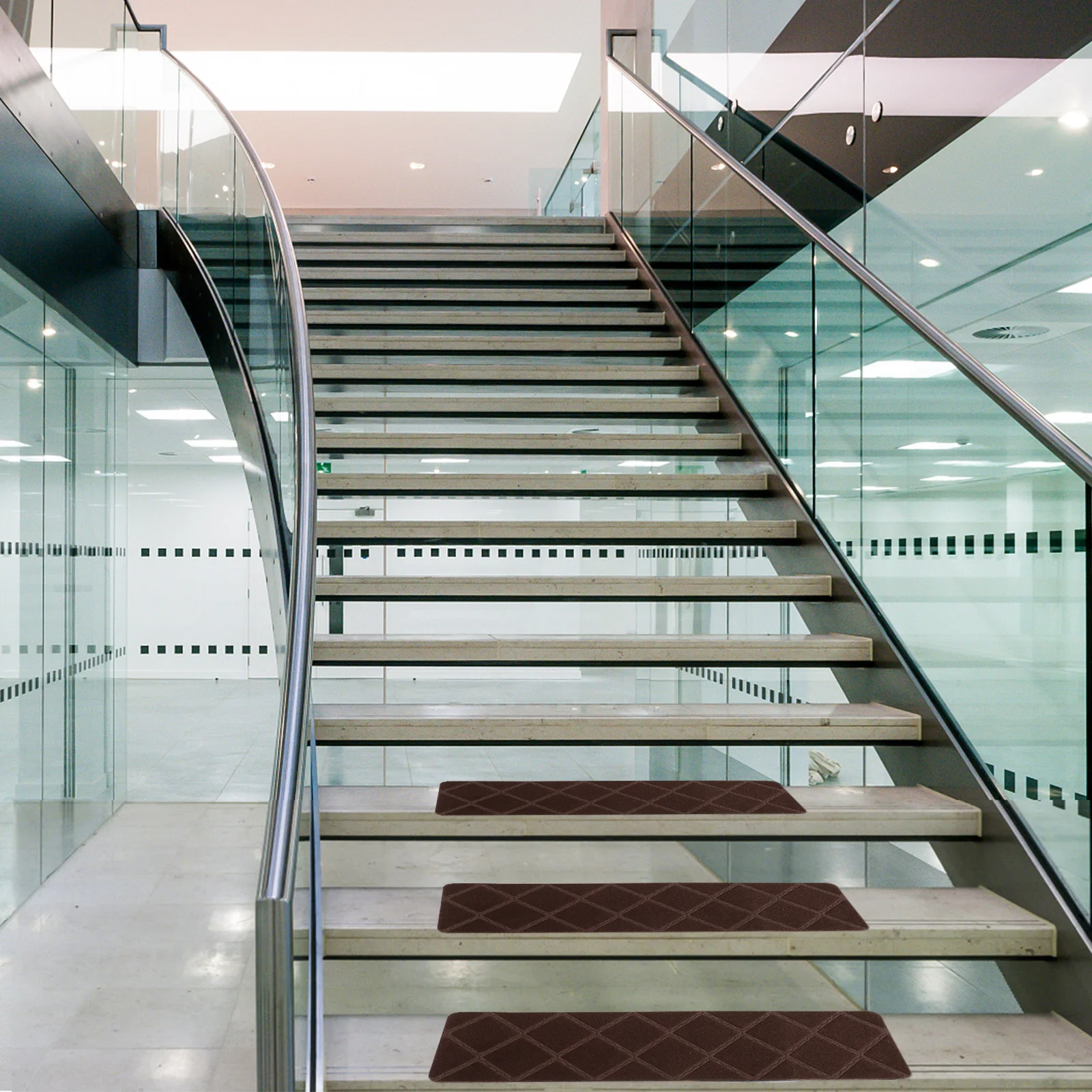 

4pcs Anti-Slip Stair Treads Soft Non-Slip Backing For Indoor Outdoor Wooden Steps Home Decor Pets Runner Rug