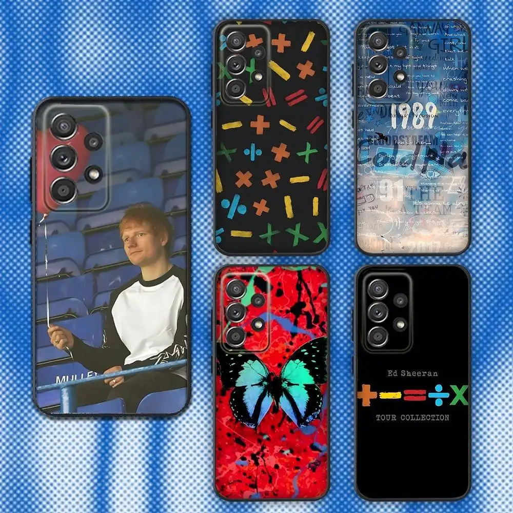 

E-Ed Sheeran UK Singer Phone Case For Samsung S25,S24,S21,S22,S23,S30,Ultra,S20,Plus,Fe,Lite,Note,10,9,5G Black Cover