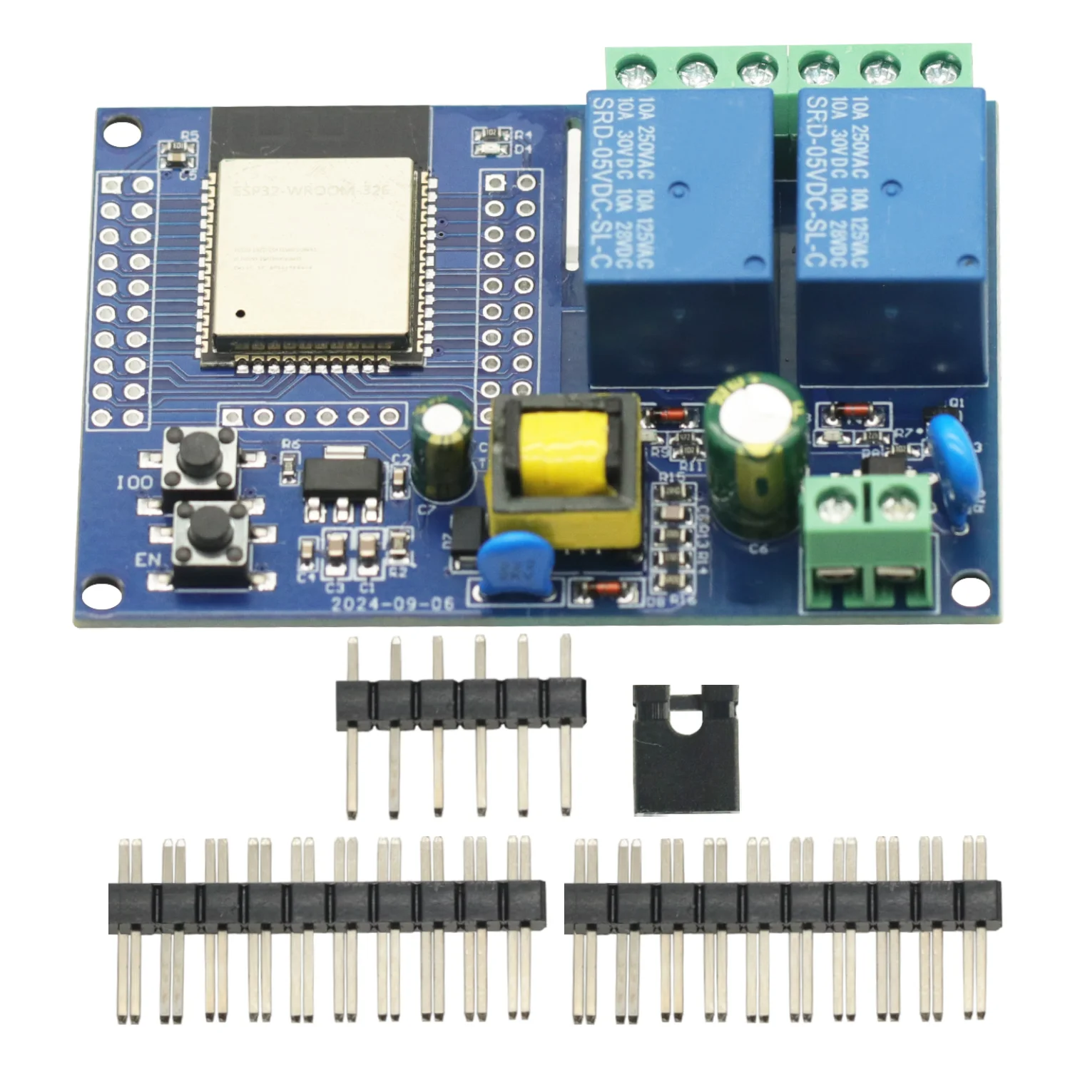 Carte de développement secondaire pour Ardu37, alimentation AC 220V, ESP32, Wi-Fi, Bluetooth, module 2 canaux