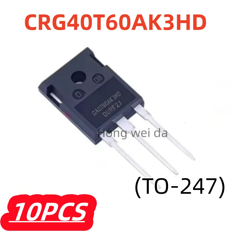 10Pcs/lot 100% New G40T60AK3HD CRG40T60AK3HD TO-247 Power Tube IGBT Transistor Original