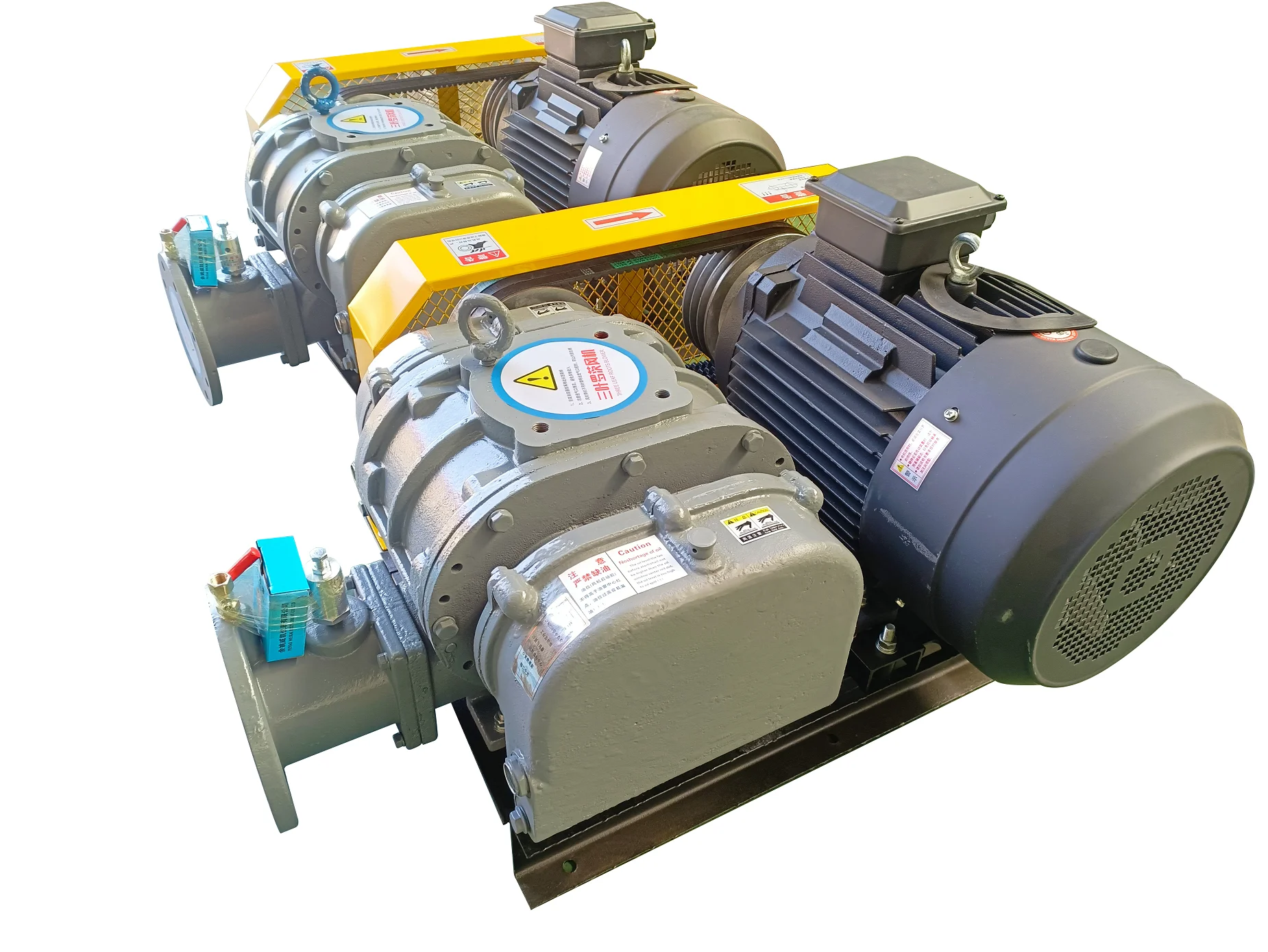 Manufacturers Industrial High-pressure Blowers 125mm Electric 3-leafs Roots Blower Fan