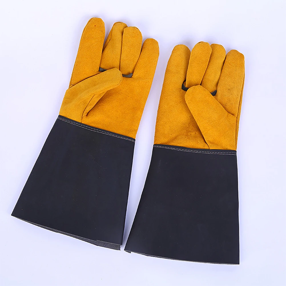 

Heat Resistant Welding Gloves Insulated Wear-Resistant Protective Work Gloves For Heavy Duty Stove Cooking Outdoor Use