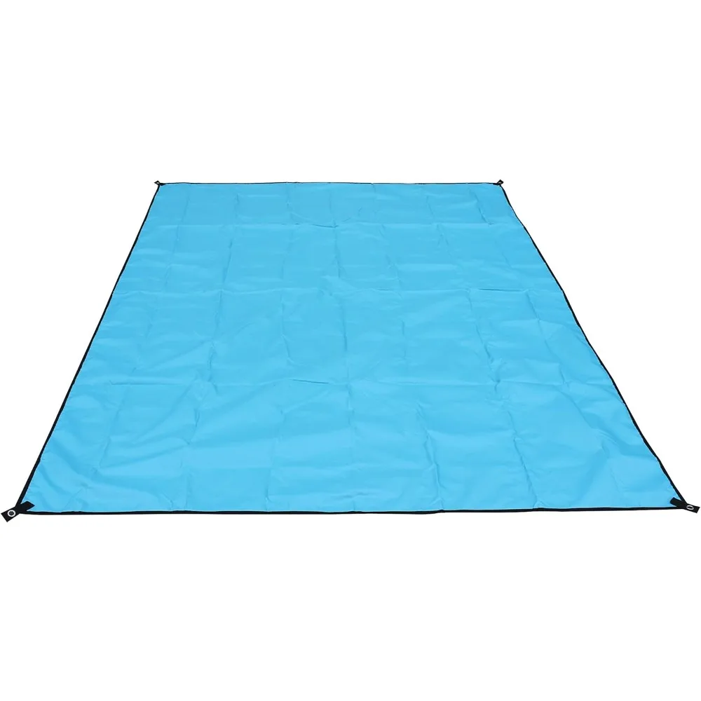 قماش القنب المدمج المقاوم للماء للاستخدام الخارجي مقاس 10 × 10 مع حماية من الأشعة فوق البنفسجية للتخييم والشاطئ والنزهات والمغامرات