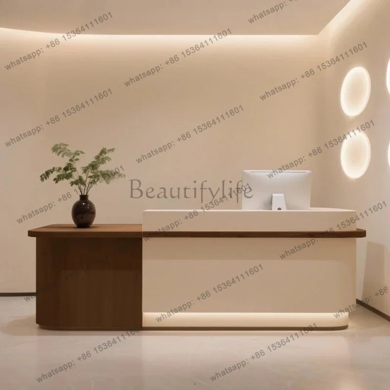 LJY Reception Desks Home Luxury Promotion Counter Quality Service Customer Stands Desks Design Front Mostrador De Tienda Furnitu