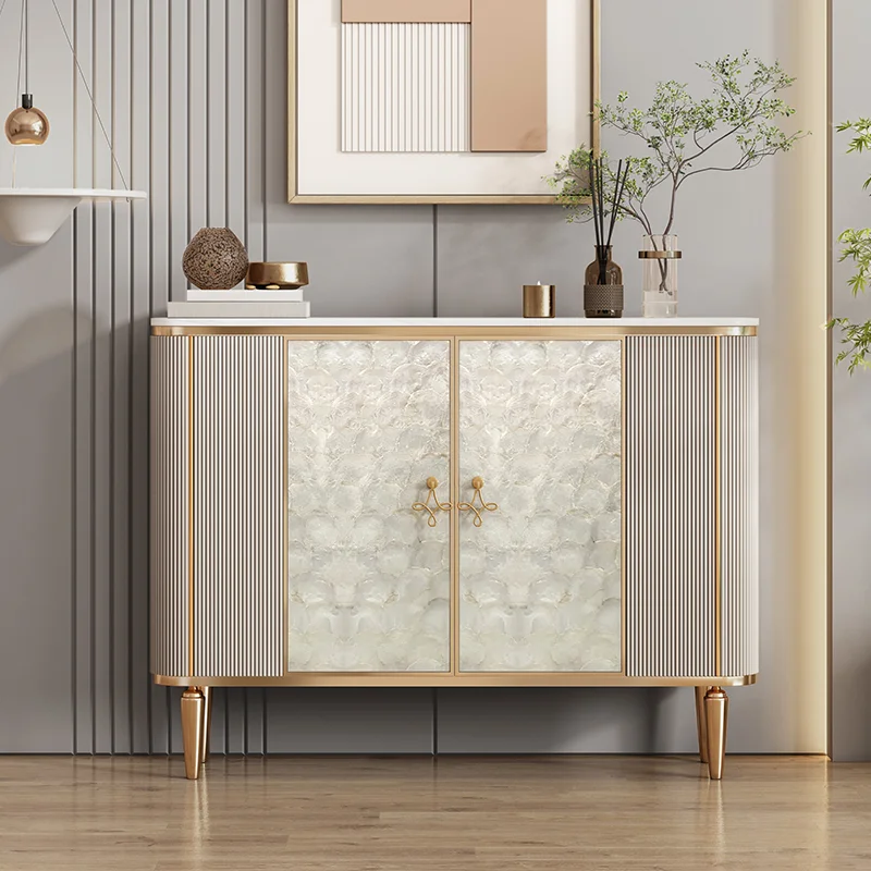 

Italian Rock Board Shoe Cabinet Light Luxury Shoe Rack Shoe Organizer Shoerack Living Room Cabinets Crack Shelves Home Furniture