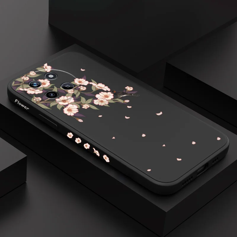 

Fairy Dream Branch Phone Case For OPPO Realme 14 13 12 11 10 9 9i 8 8i 7 Pro Plus C35 C21Y C25Y C25 4G 5G Liquid Silicone Cover