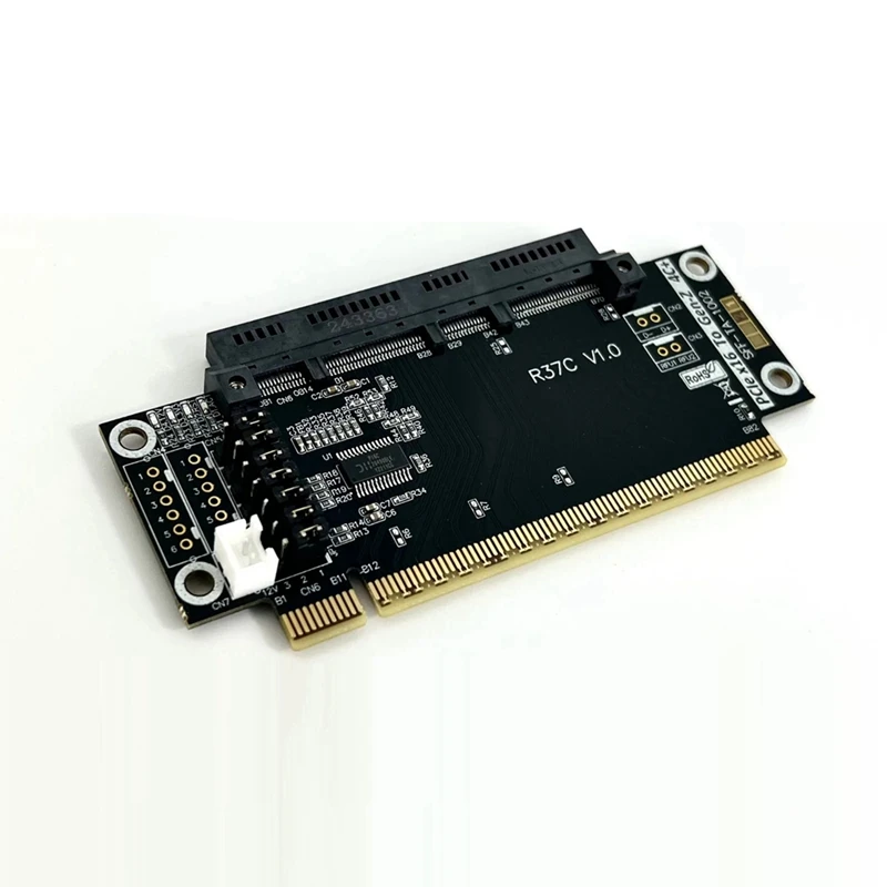 Top-512Gbps Pcie 5.0X16 Naar 4C+ Riser Card 4C+ Uitbreiding Testen Bescherming Adapterkaart EDSFF Server GEN5 16X Extender