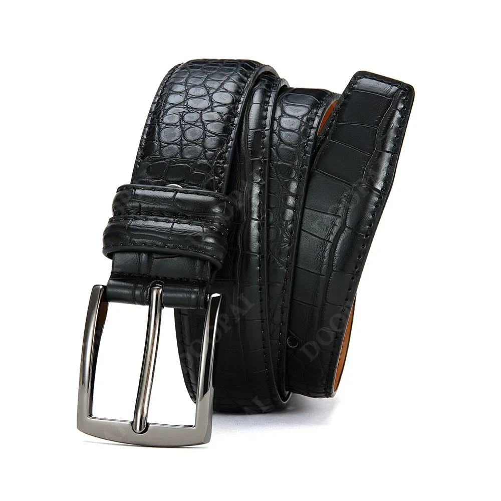 Men Top Quality PU Luxury Leather Waist Strap Black Male Automatic Buckle Jeans Belts for Men