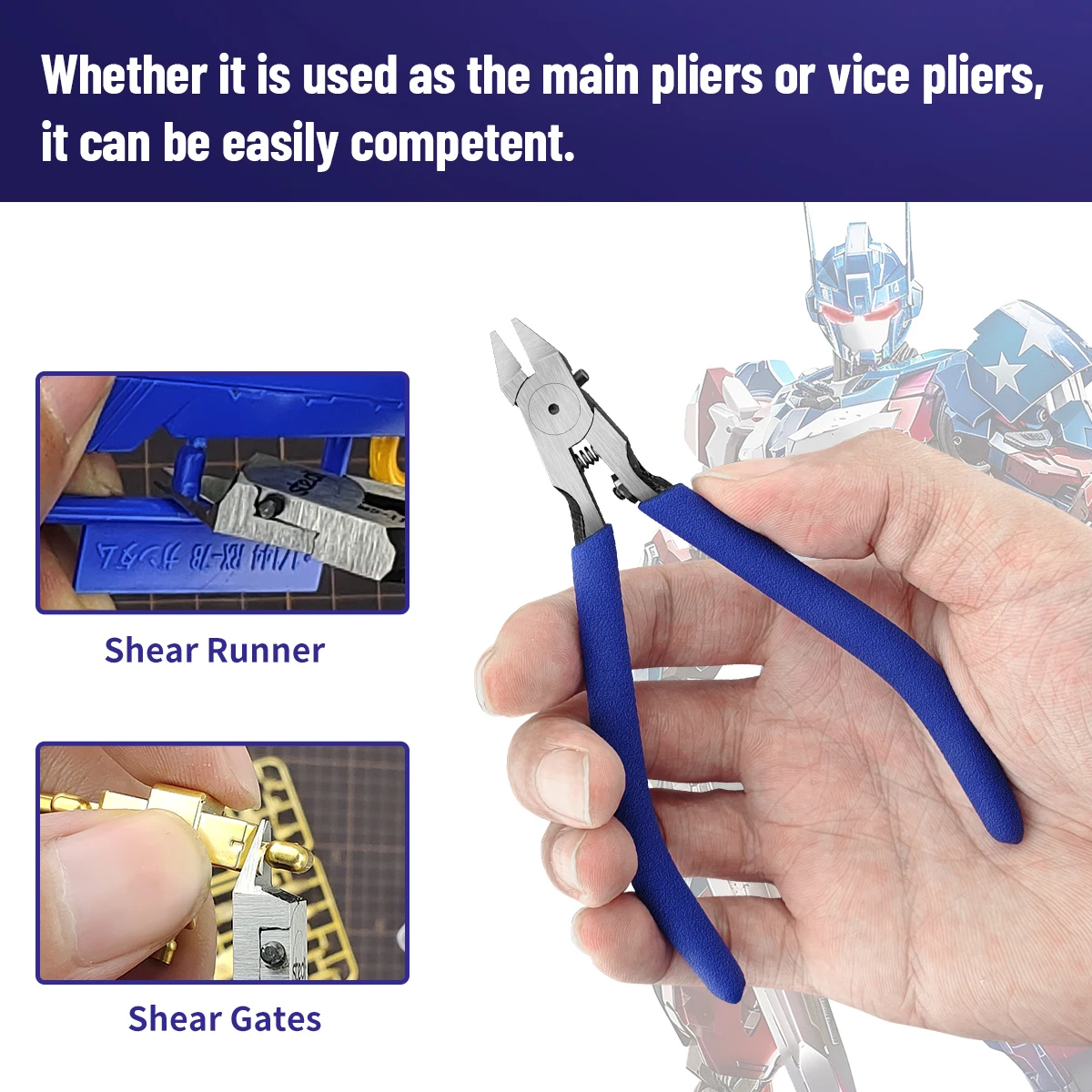 Stedi model pliers, ultra-thin double blade pliers, and shell model making tools, suitable for repairing plastic models