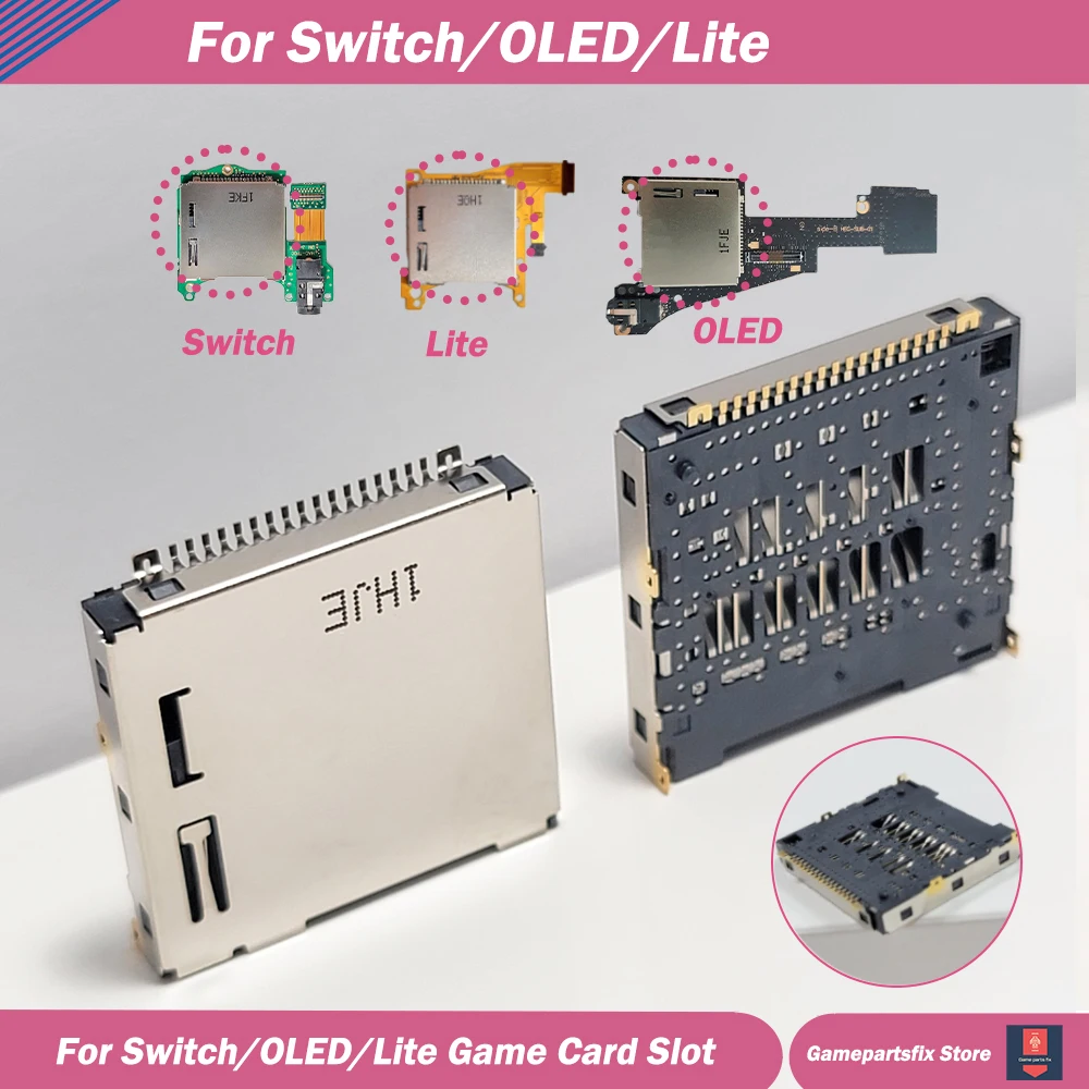 

5/10pcs Game Card Cartridge Slot Socket for Nintendo Switch OLED Lite Game Card Reader Game Card Slot High-Quality Replacement