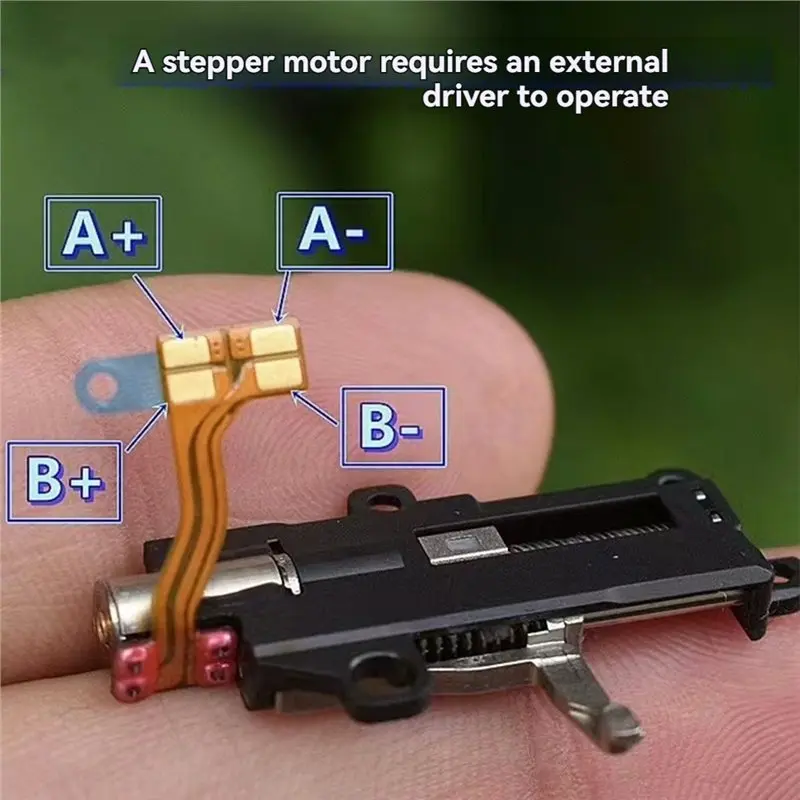 QWE-Linear Metal Screw Slider Model B Mini Tiny 5Mm/4.3Mm Planetary Gear Stepper Motor Micro 2-Phase 4-Wire Stepping Motor
