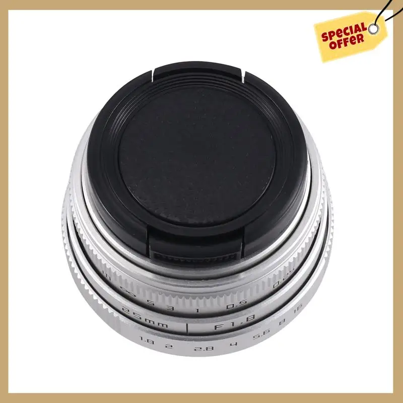 Lente de TV/cámara CCTV de 25MM F1.8 Aps-C para cámara de montaje C de 16Mm lente principal de enfoque Manual-WMAN