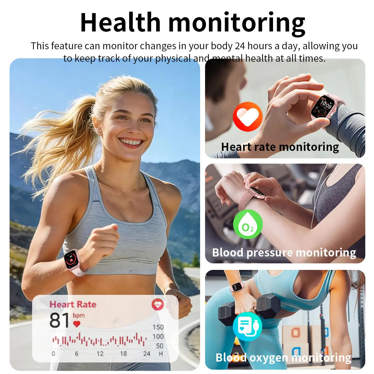 2026 Neue Smartwatches 2,01" AMOLED HD-Bildschirm 1400mAh Akku Bluetooth-Anruf IP68 Wasserdicht Smartwatch für Damen für Android iOS – Detail 10