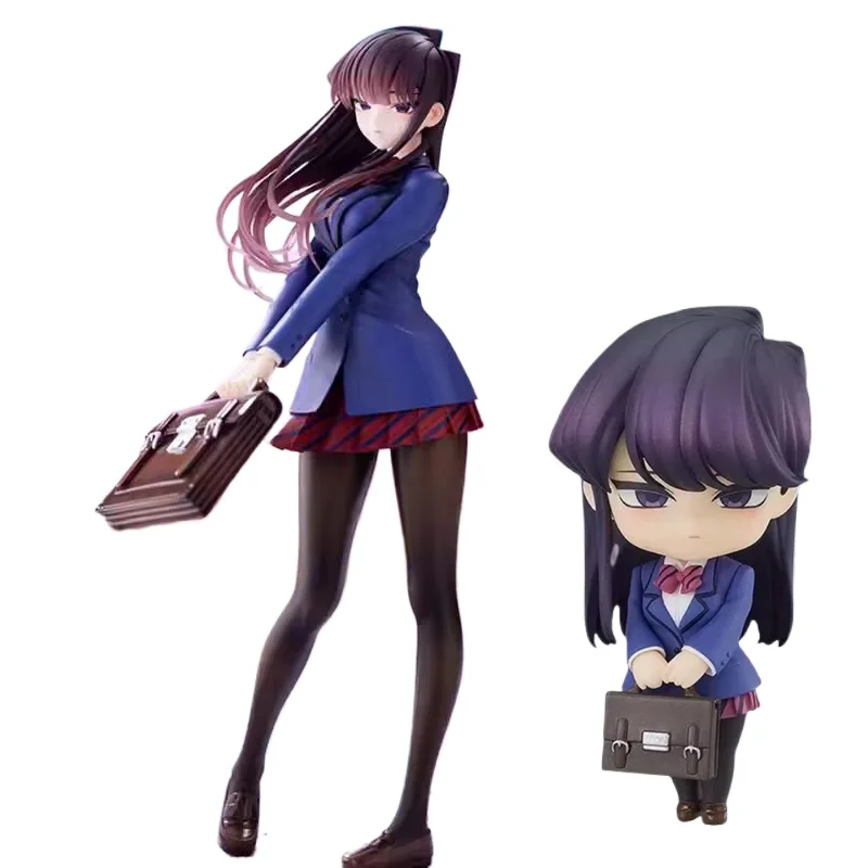 Anime 1853 Komi Shouko Figurine Can't Communicate Figure Q Version Komi San Action Figure School Uniform Model PVC Ornament Toys