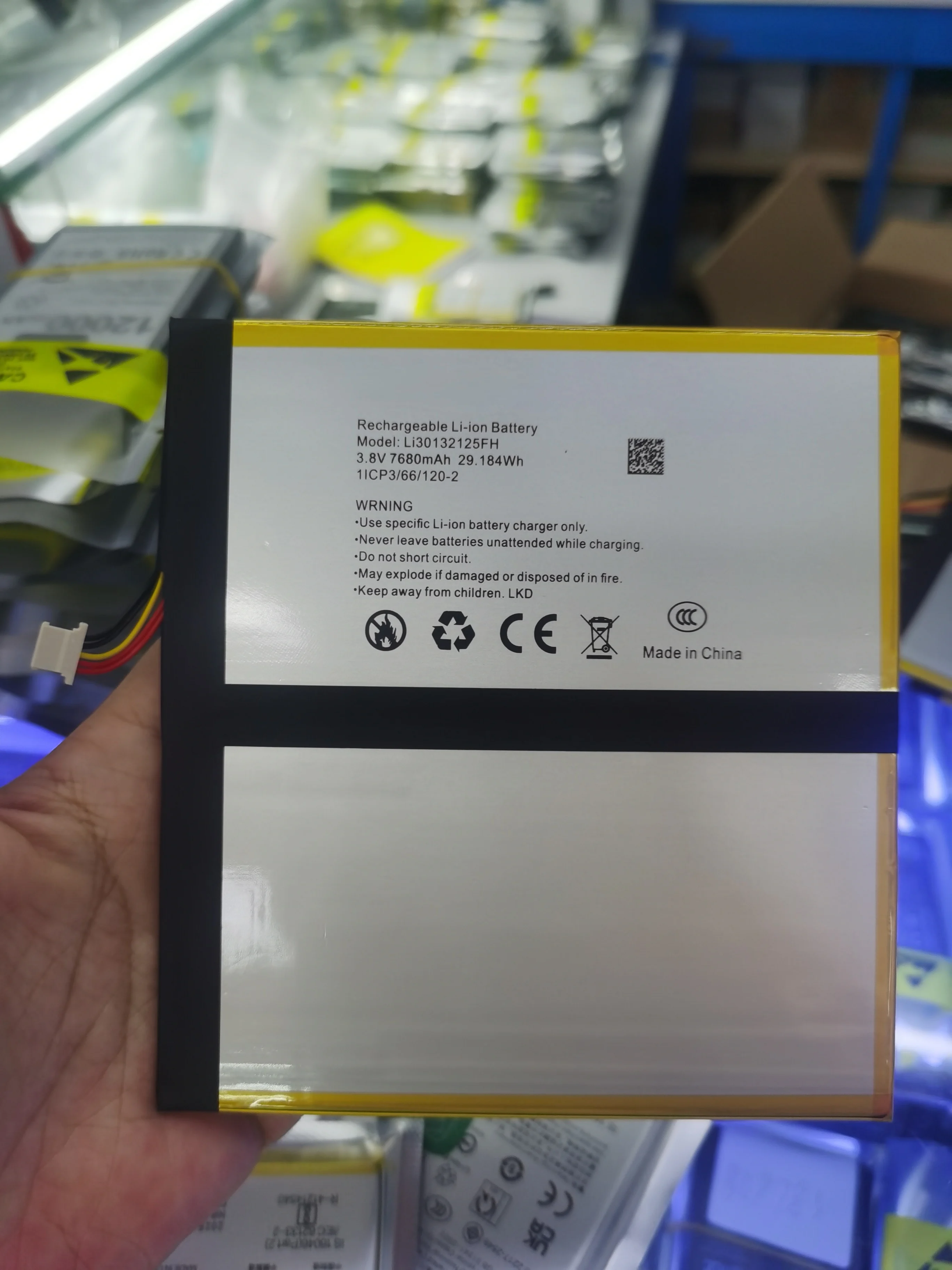 

Для Blackview Tab 16 Li30132125fh аккумулятор для планшета высокой емкости хорошая низкотемпературная производительность 7680 мАч